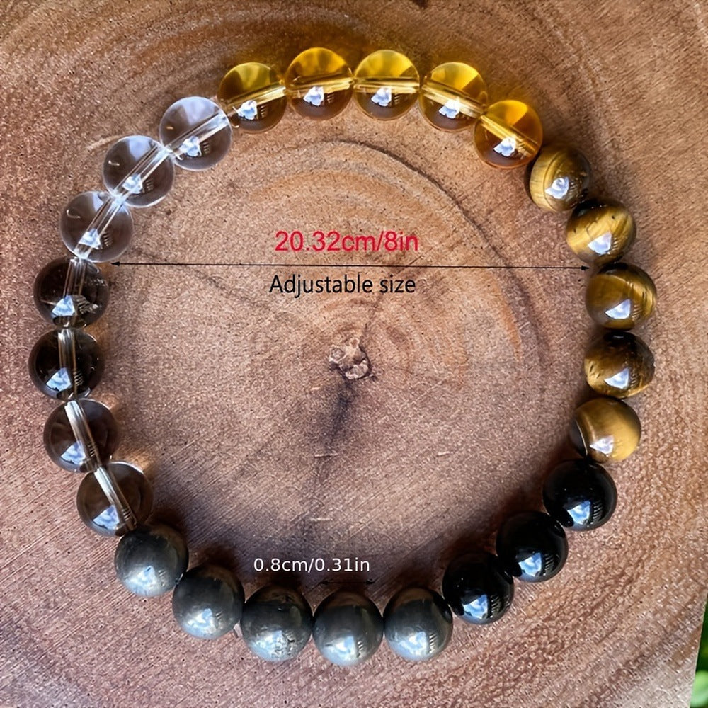 Woven Obsidian Anchor Bracelet detail 3
