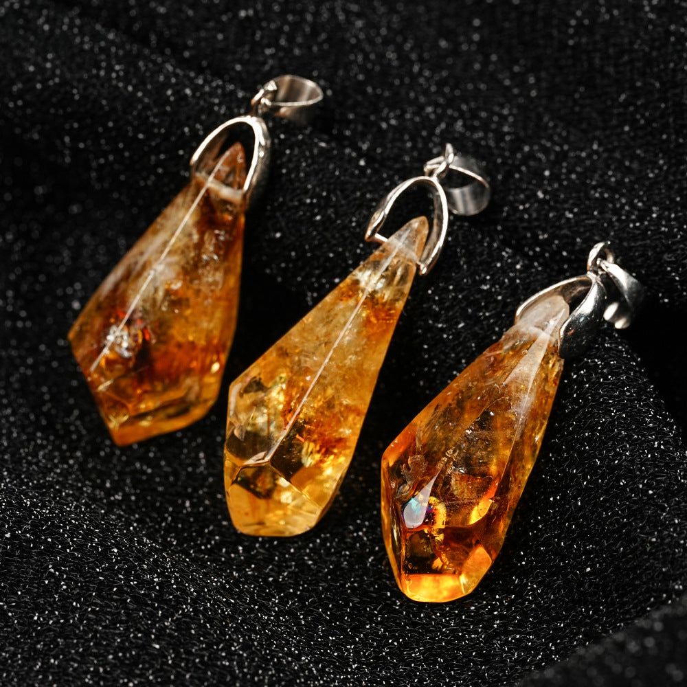 Citrine Light Cluster Pendant detail 3