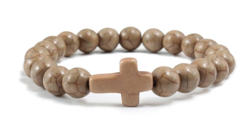 Blue Turquoise Cross Bracelet detail 3