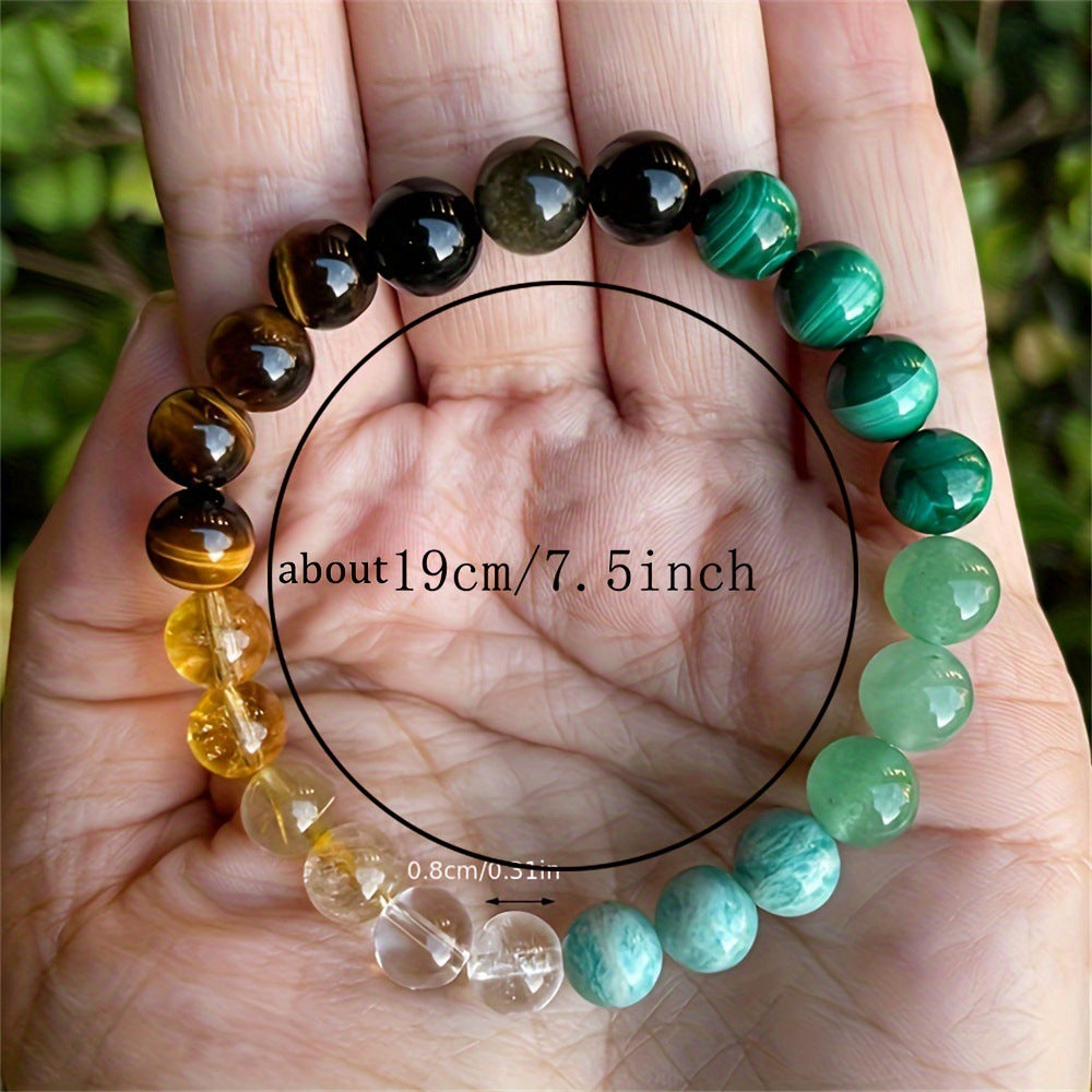 Citrine Malachite Balance Bracelet detail 3