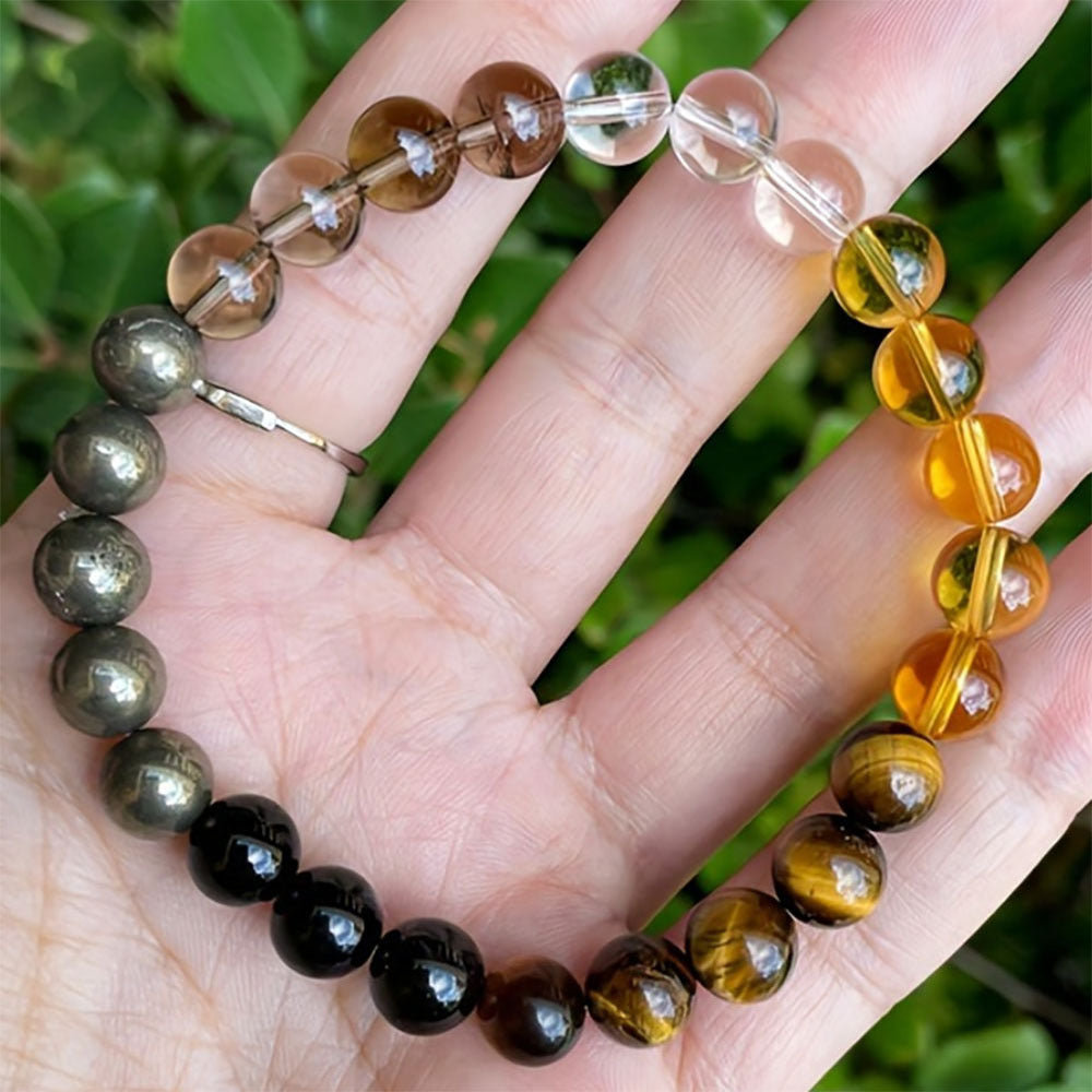 Woven Obsidian Anchor Bracelet by LUMEWARD