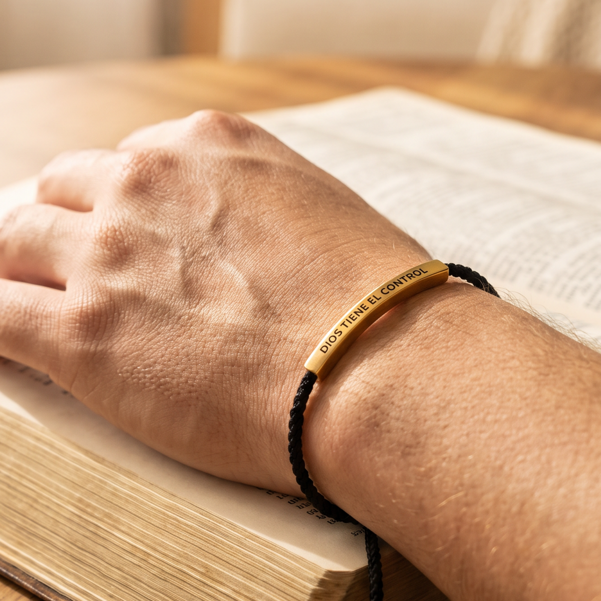 Una pulsera de fe en momentos cotidianos · Cuando todo parece incierto, la Fe permanece.